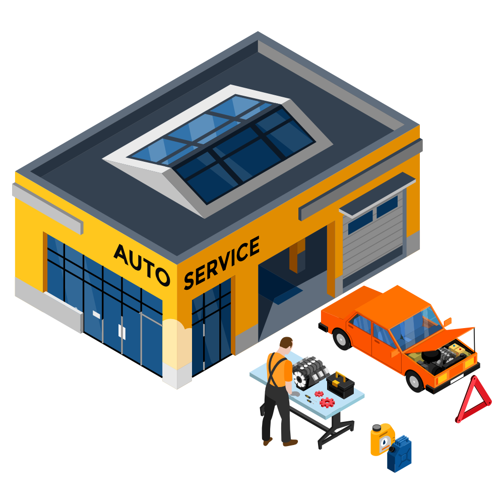 Auto repair shop - Whorkshops - ClusterWall